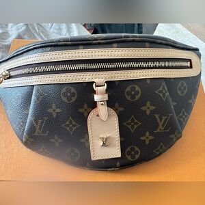 Louis Vuitton Black and Brown Monogram Belt Bag